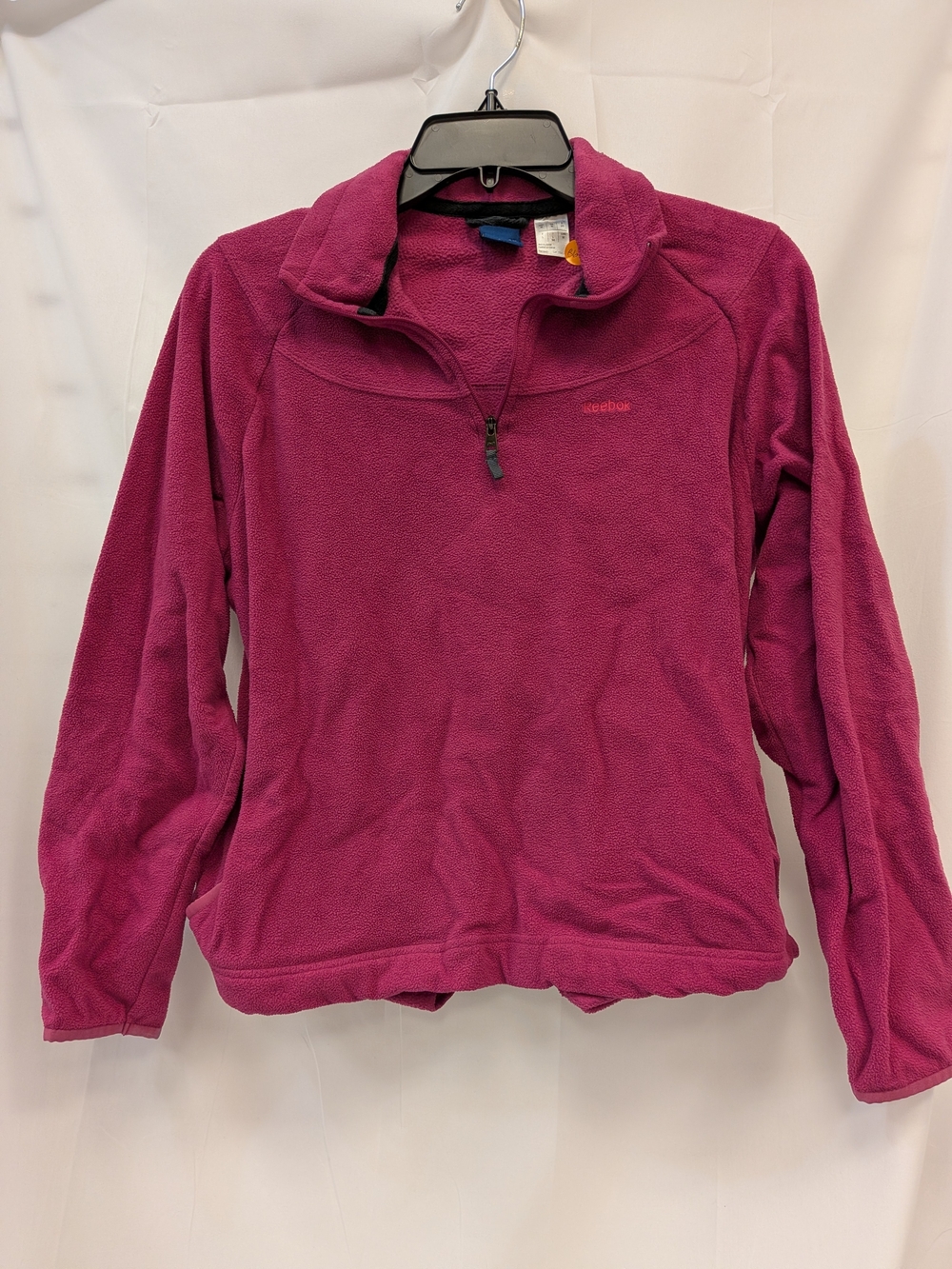 Reebok Women's Raspberry Teddy Fleece Half-Zip Jacket